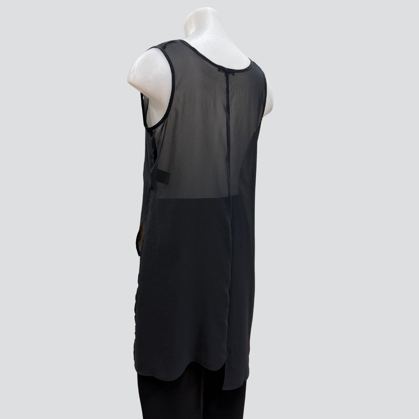 A STEP UP TUNIC BLACK + PRINT