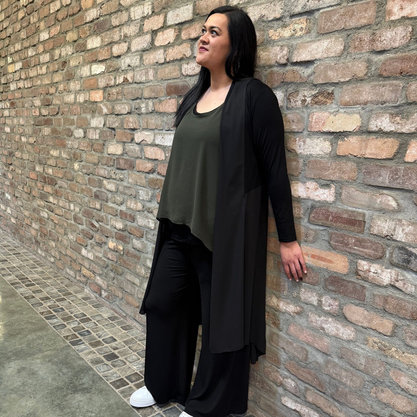 B1 SPLIT CAMI KHAKI (14,16,18)